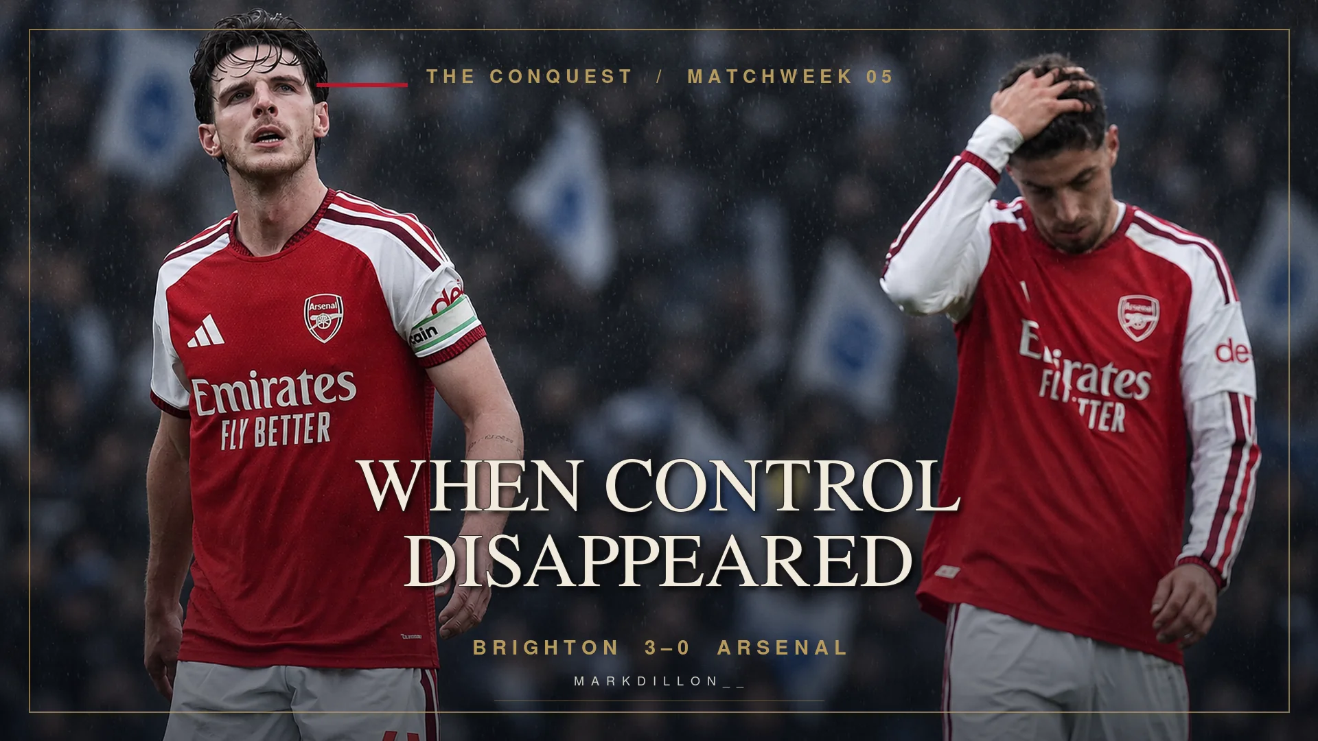 When Control Disappeared: Brighton 3–0 Arsenal